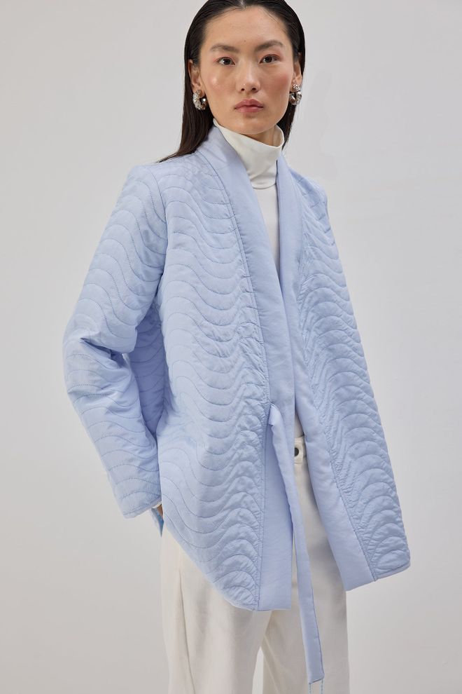 Touche Prive Geacă Albastră Petrecută Îmbrăcăminte cu ridicata Casual