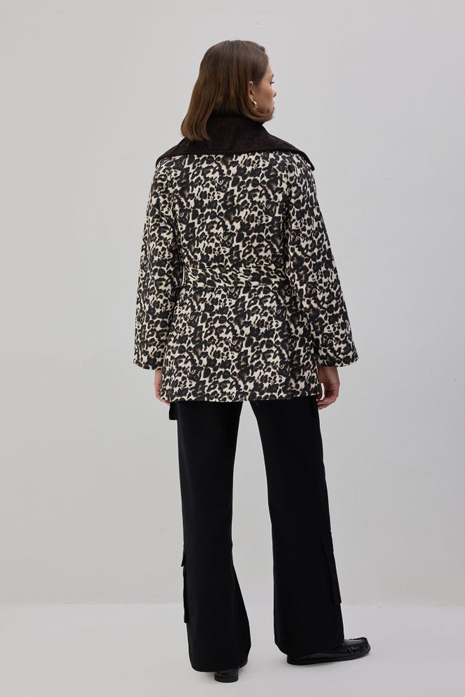 Touche Prive Jaqueta Cor Mista Shacket Roupas por atacado 5