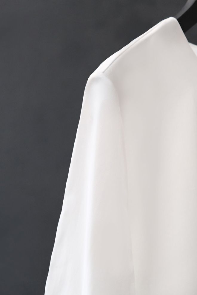 Touche Prive Chemisier Blanc Modeste Élégant À Manches Longues Vêtements en gros Modeste