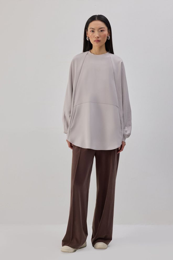 Touche Prive Beige Modesto Casual Elegante Túnica Ropa al por mayor Modesto