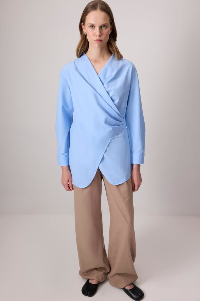 Touche Prive أزرق محتشم غير رسمي أنيق رسمي سترة ملابس بالجملة محتشم