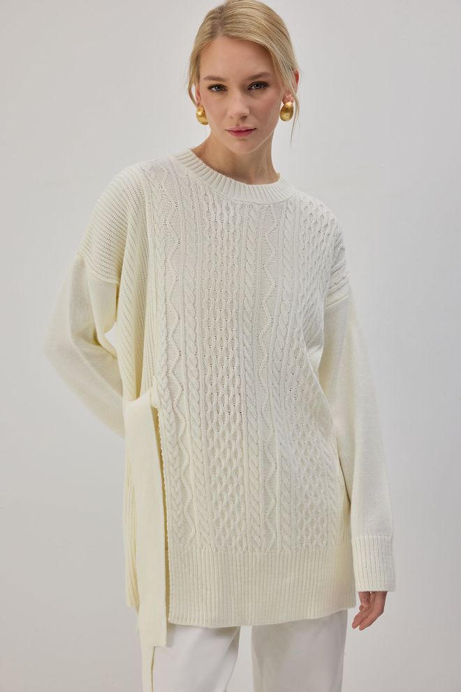 Touche Prive Beige Modest Casual Elegant Tunic Wholesale Clothing Spring