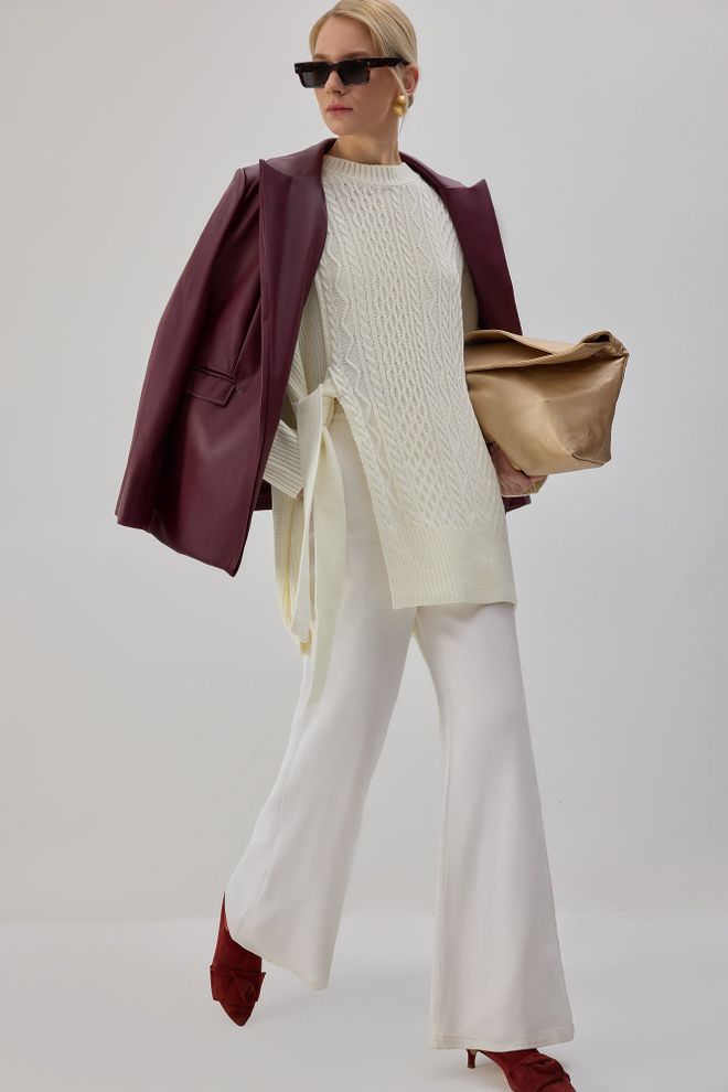 Touche Prive Beige Modest Casual Elegant Tunic Wholesale Clothing 1