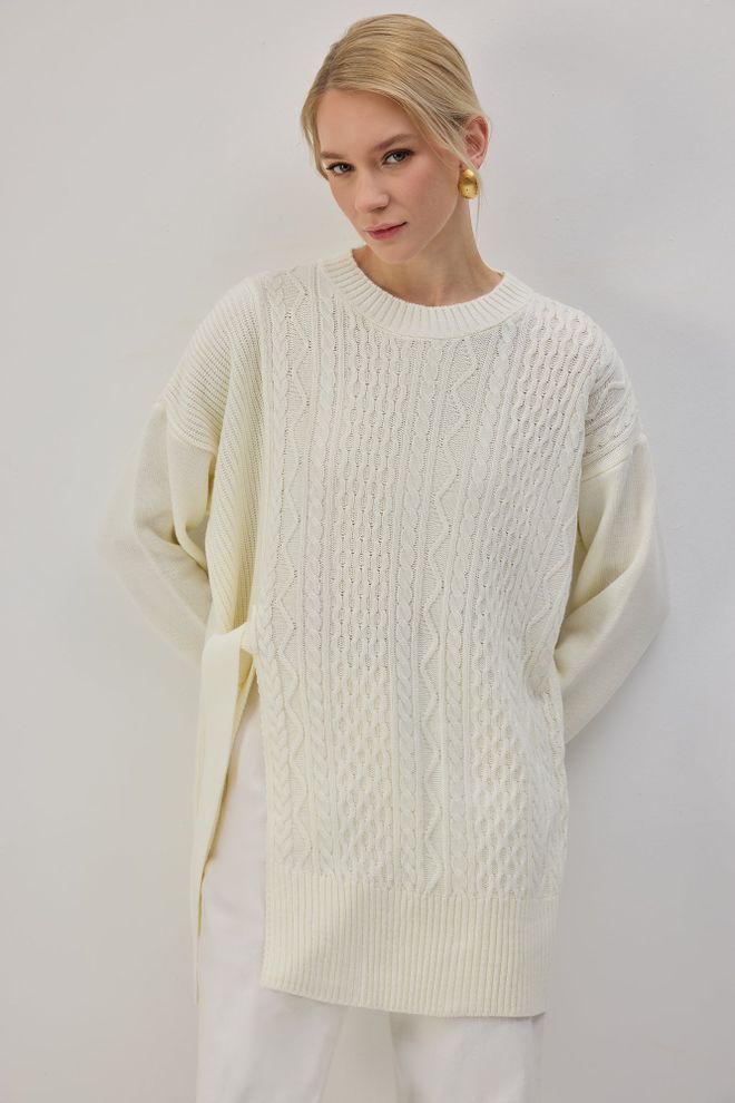 Touche Prive Beige Modest Casual Elegant Tunic Wholesale Clothing Fall