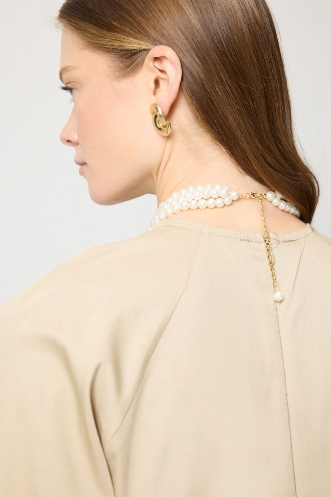 Touche Prive قلادة لؤلؤية كلاسيكية متسلسلة ملابس بالجملة 0