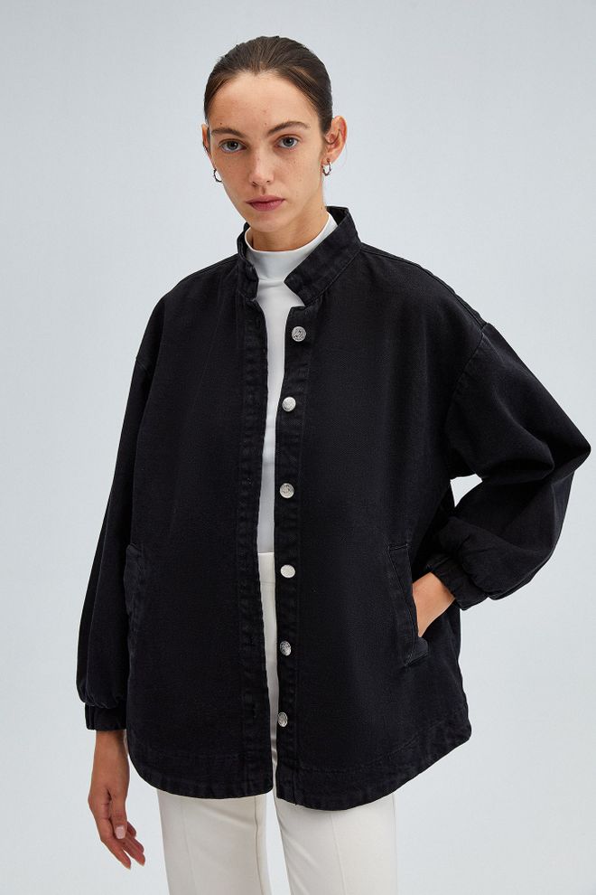 Touche Prive Black Casual Streetwear Overshirt Jacket Wholesale Clothing Lounge