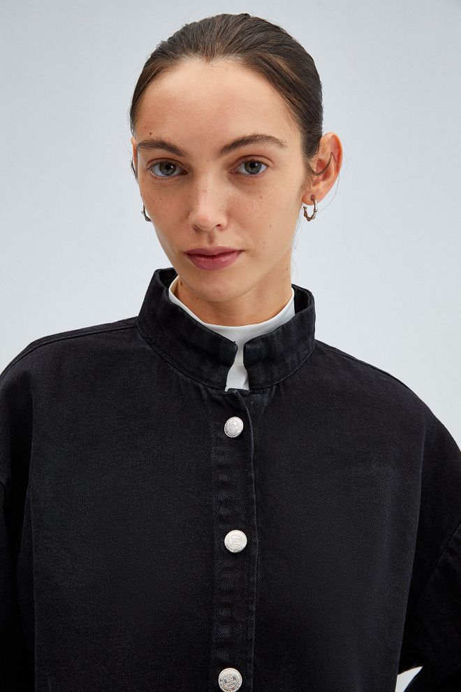 Touche Prive Black Casual Streetwear Overshirt Jacket Wholesale Clothing 5