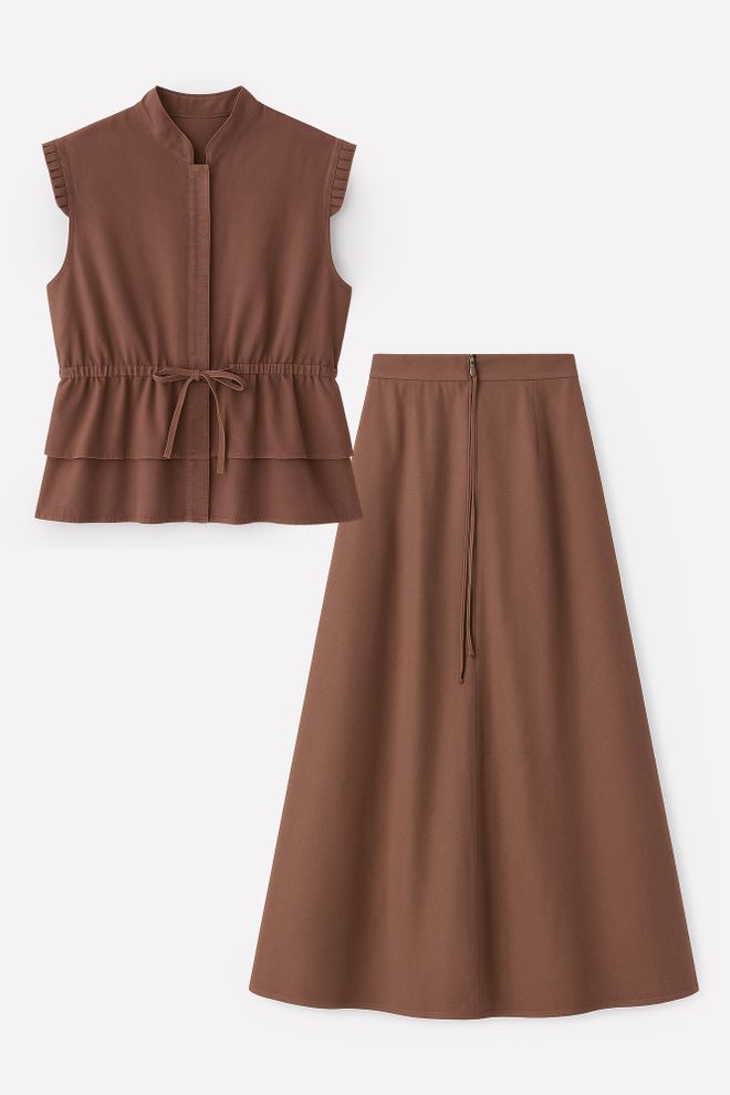 Touche Prive Brown Elegant Formal Set Wholesale Clothing Lounge