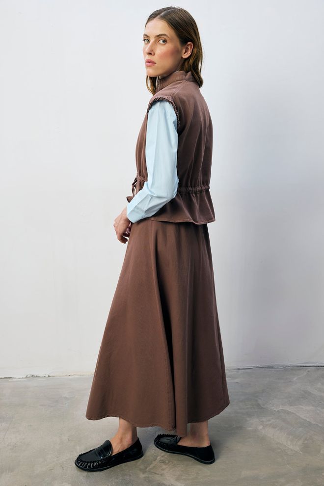 Touche Prive Brown Elegant Formal Set Wholesale Clothing Casual