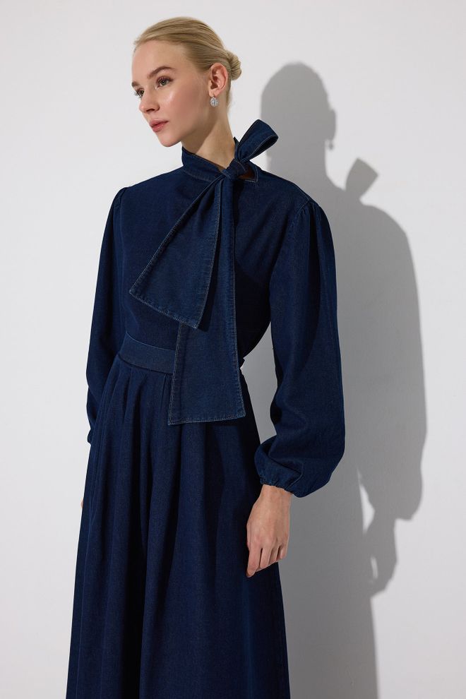 Touche Prive Σετ Μπλε Μαρέν Κομψό Και Απλό Χονδρικό εμπόριο ενδυμάτων Απλό