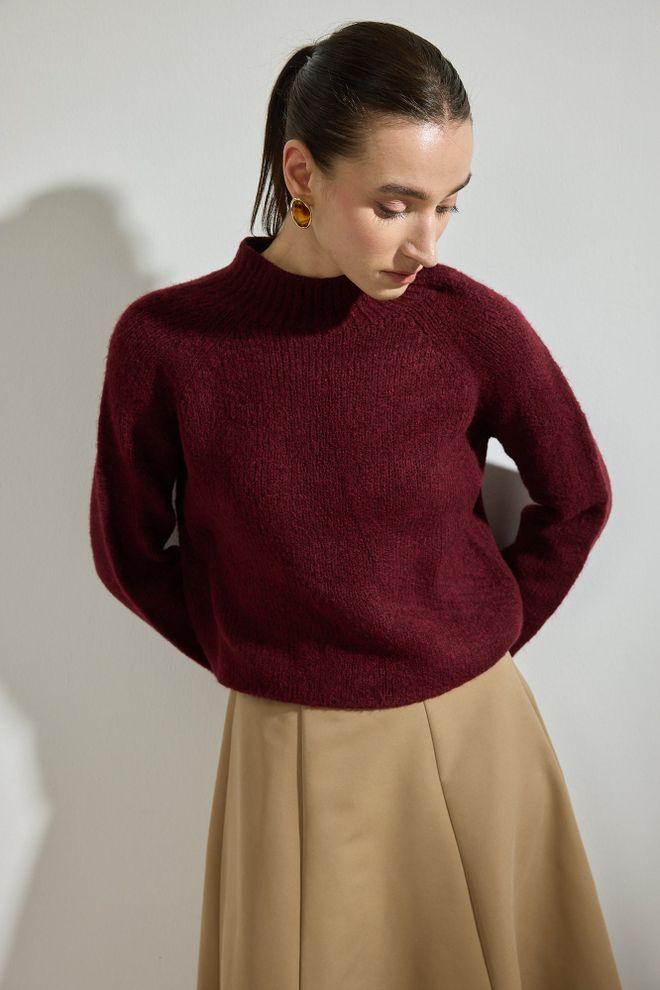 Touche Prive Sveter Bordová Veľkoobchod s oblečením Neformálny