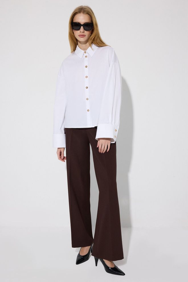 Touche Prive White Formal Casual Elegant Preppy Shirt Wholesale Clothing Formal