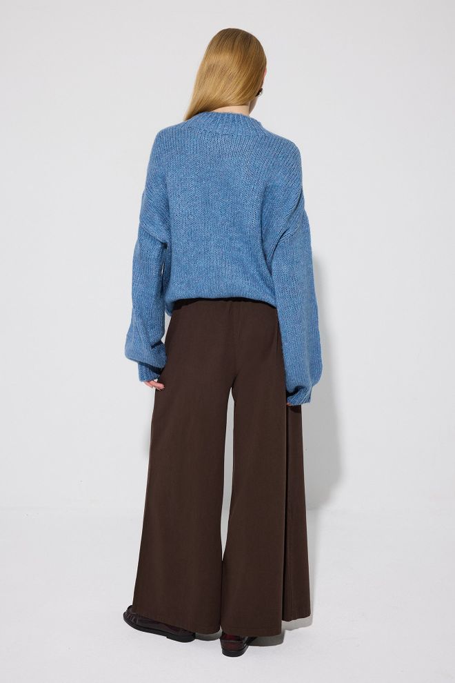 Touche Prive Brown Casual Boho Palazzo Pants Wholesale Clothing Casual