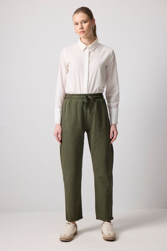 Touche Prive Grüne Lässig Sport Hose Großhandelskleidung Lässig