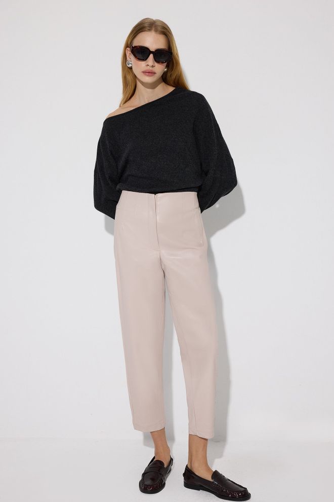 Touche Prive Beige Elegante Formale Lässige Hose Großhandelskleidung Lässig