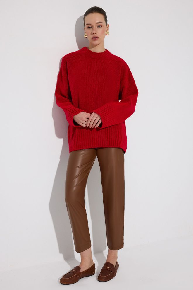 Touche Prive Brown Casual Elegant Tapered Cropped Pants Wholesale Clothing Casual