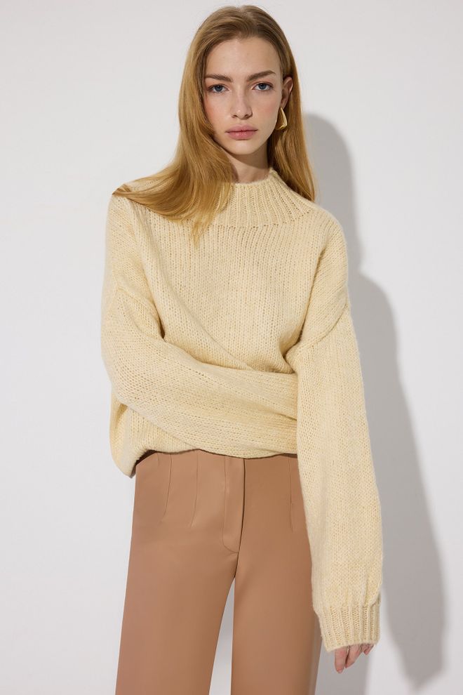 Touche Prive Brown High Waist Tapered Cropped Pants Wholesale Clothing Lounge