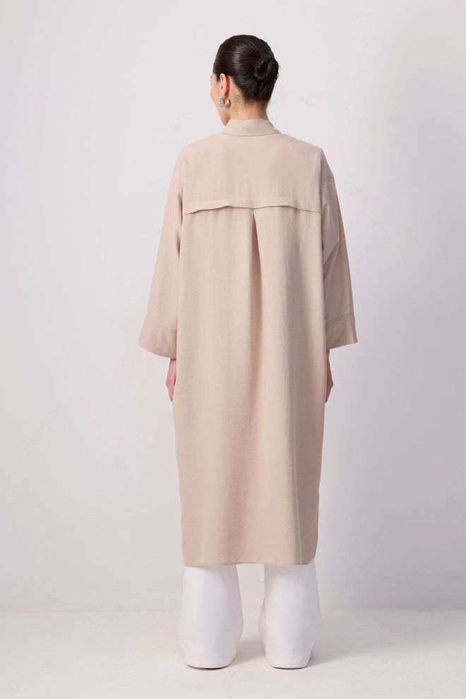 Touche Prive Tunica Beige Modesta Casual Elegante Abbigliamento all'ingrosso Modesto