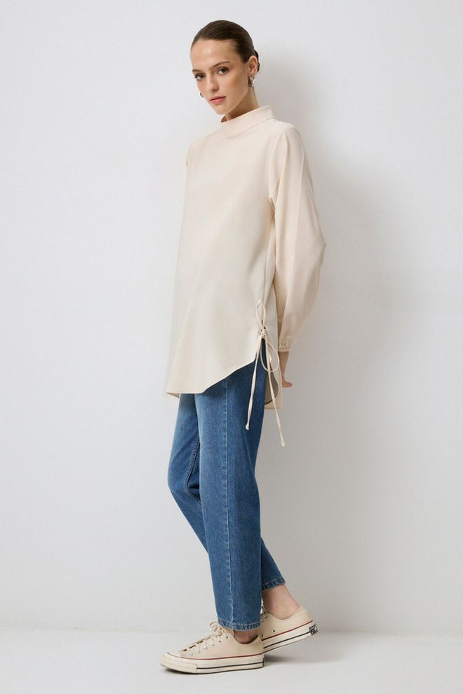 Touche Prive Tunica Beige Modesta Casual Elegante Abbigliamento all'ingrosso Modesto