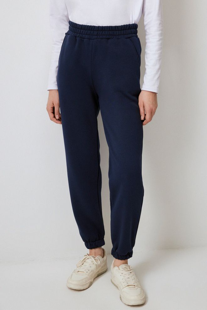 Touche Prive Τζόγκερ Μπλε Μαρέν Ψηλόμεσο Με Σωλήνα Χονδρικό εμπόριο ενδυμάτων Σαλόνι