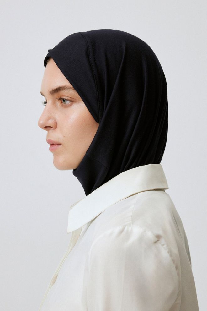 Touche Prive Touca Preta Modesta Lisa Para Todas As Estações Roupas por atacado Modesto