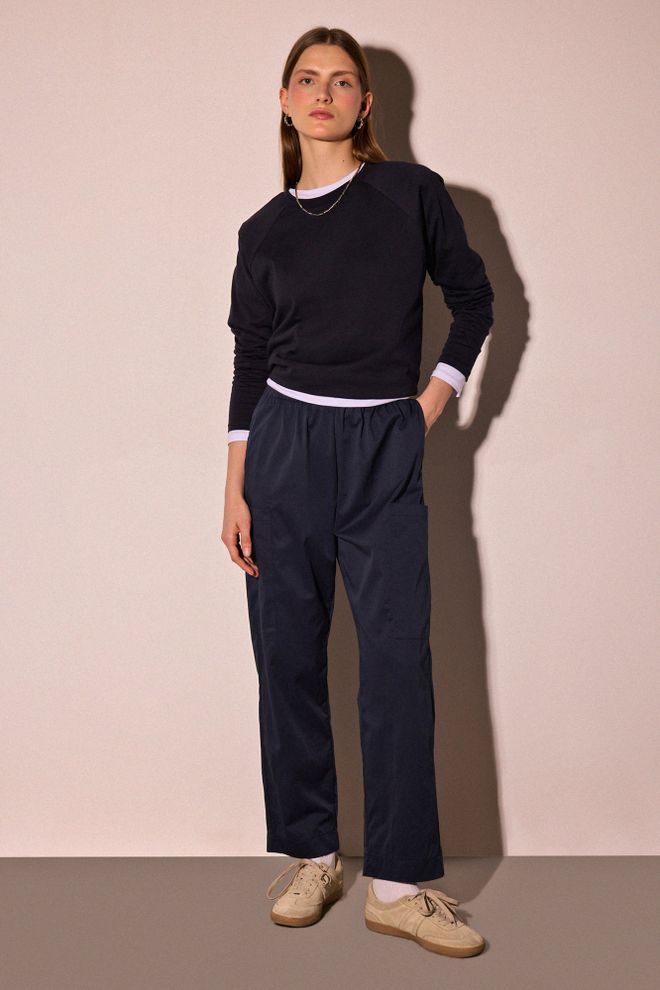 Touche Prive Μπλε Μαρέν Casual Αθλητικό Streetwear Παντελόνι Χονδρικό εμπόριο ενδυμάτων Casual