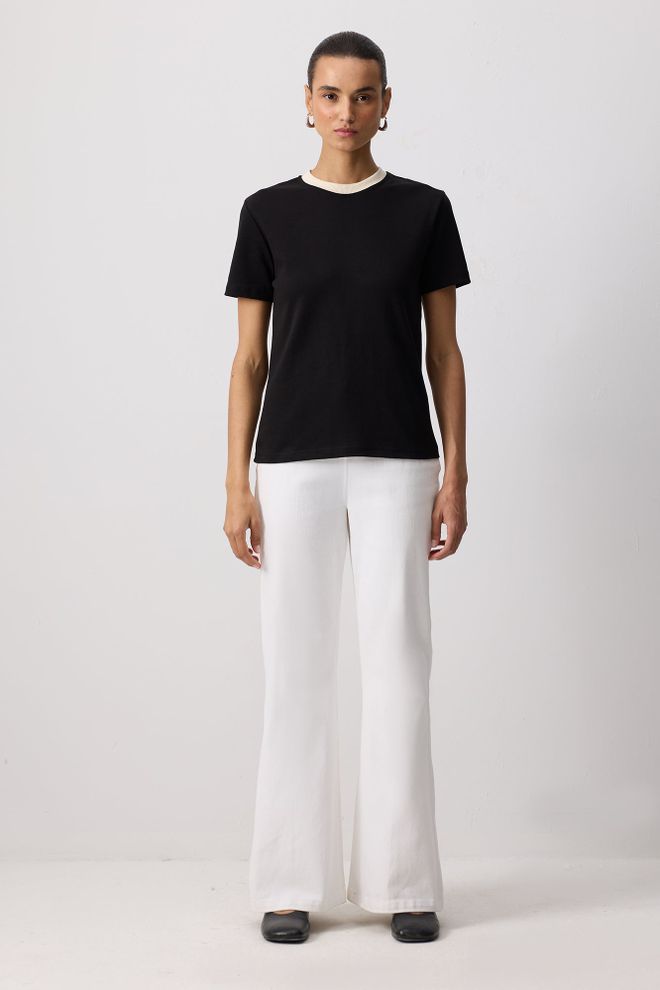 Touche Prive Chemise Décontractée Noire Vêtements en gros Décontracté