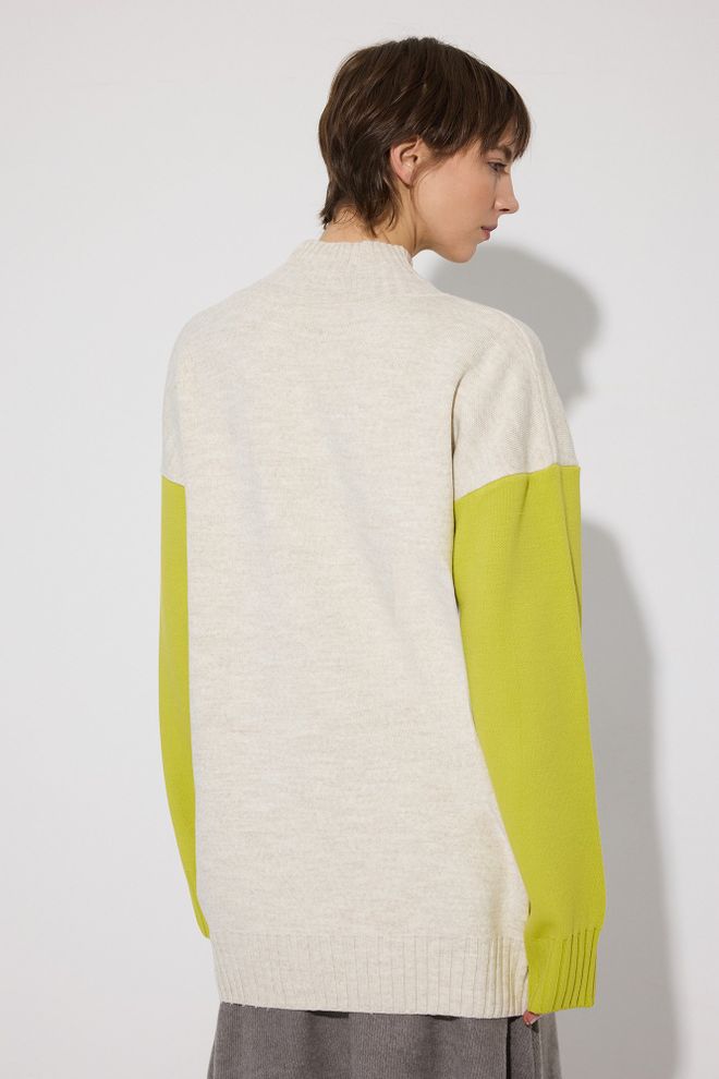 Touche Prive Smėlio Spalvos Kasdienė Kukli Tunika Su Aukštu Kaklu Didmeninė prekyba drabužiais Kokteilinė