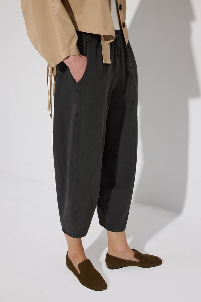 Touche Prive Siyah Gündelik Zarif Pantolon Toptan Giyim Bahar