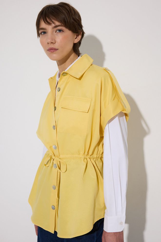 Touche Prive Żółta Casual Uliczna Elegancka Koszula Hurtowa sprzedaż odzieży 1