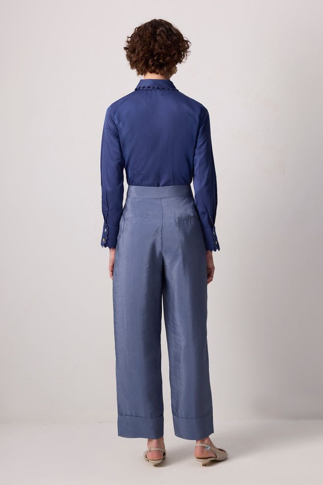 Touche Prive Pantalón Azul Marino Tipo Tapered/cenoura Ropa al por mayor Casual