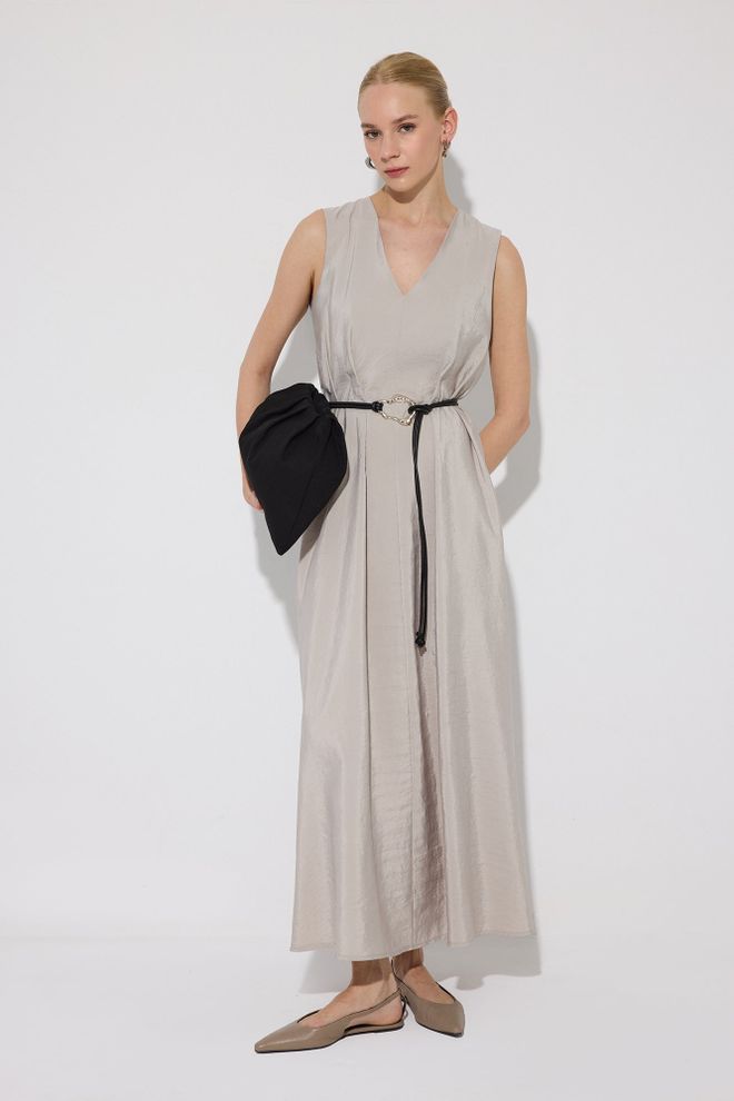 Touche Prive Беж Елегантна Формална Хаљина А линија Велепродаја одеће Неформалан