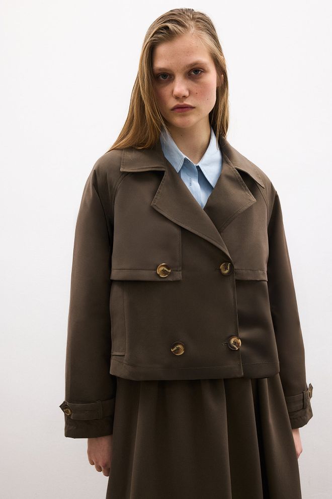 Touche Prive Brown Elegant Retro Set Wholesale Clothing 1