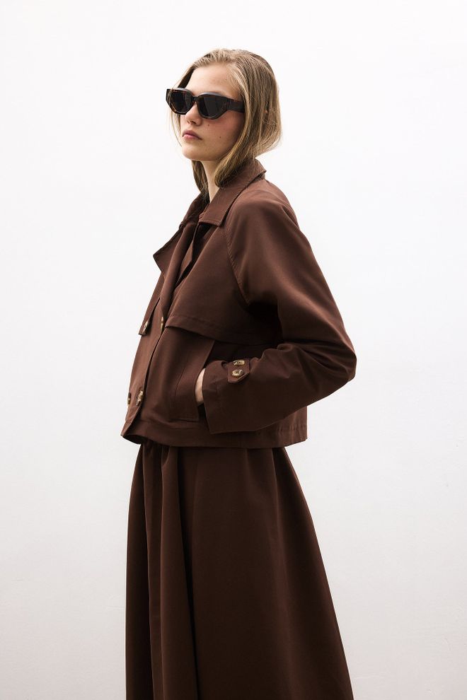 Touche Prive Brown Elegant Casual Set Wholesale Clothing Casual