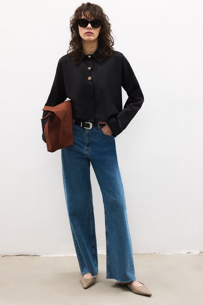 Touche Prive Zlatá Krátka Košeľa Na Gombíky Veľkoobchod s oblečením 0