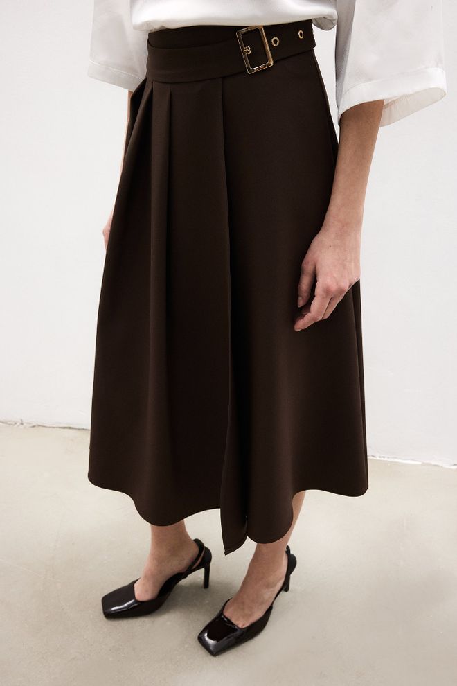 Touche Prive Plisovaná Sukňa S Pásom Veľkoobchod s oblečením 0