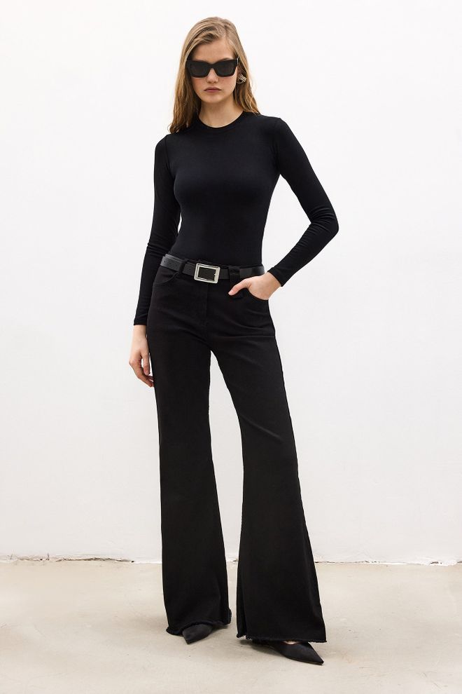 Touche Prive Blusa Negro Casual Sexy Elegante Ajustado Ropa al por mayor Casual