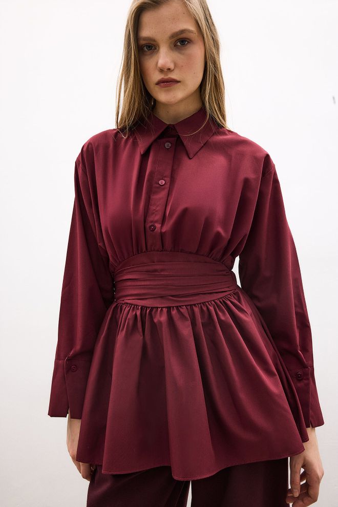 Touche Prive أرجواني داكن سترة أنيقة ملابس بالجملة عمل