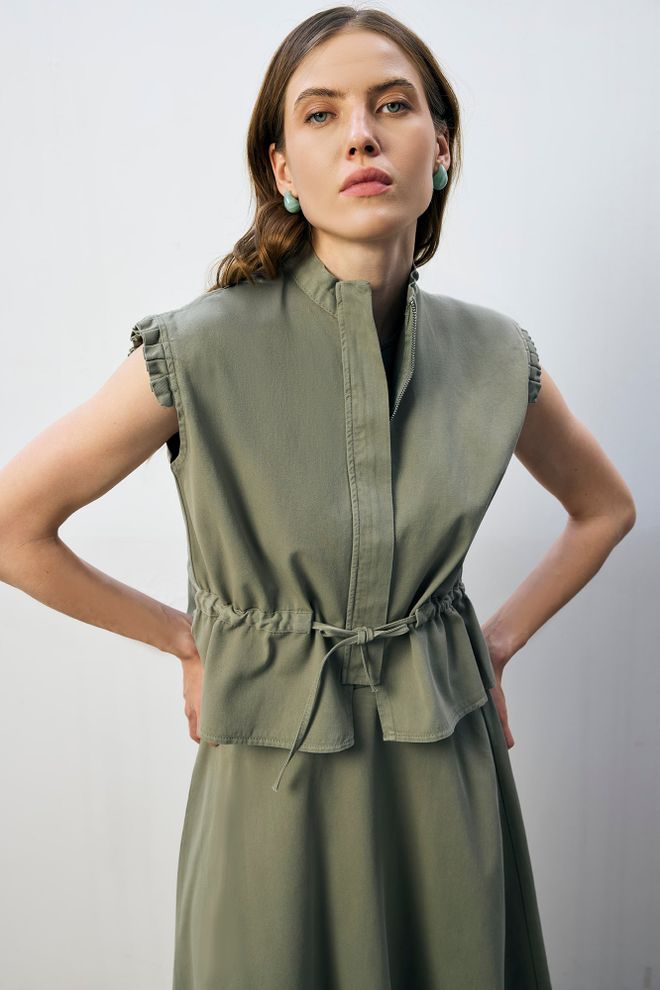 Touche Prive Khaki Casual Modest Elegant Set Wholesale Clothing 1