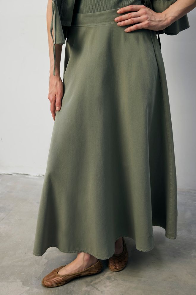 Touche Prive Khaki Casual Modest Elegant Set Wholesale Clothing Spring