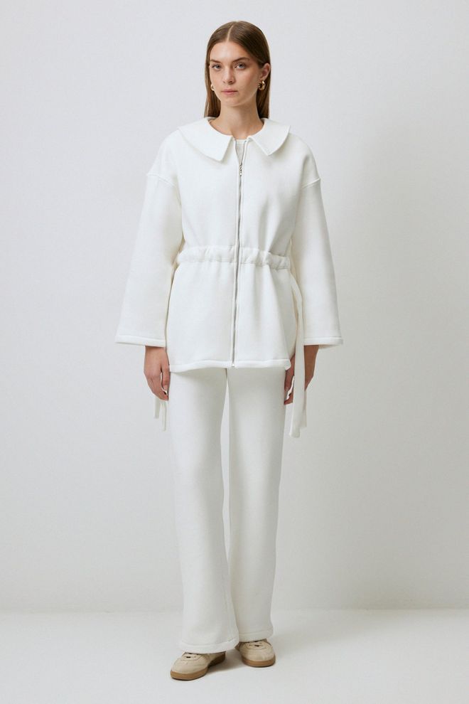 Touche Prive Waist Ruffle Knitted Suit Wholesale Clothing 0