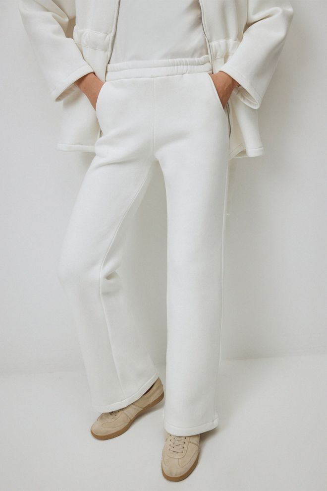 Touche Prive White Elegant Casual Set With Palazzo Pants Wholesale Clothing 5