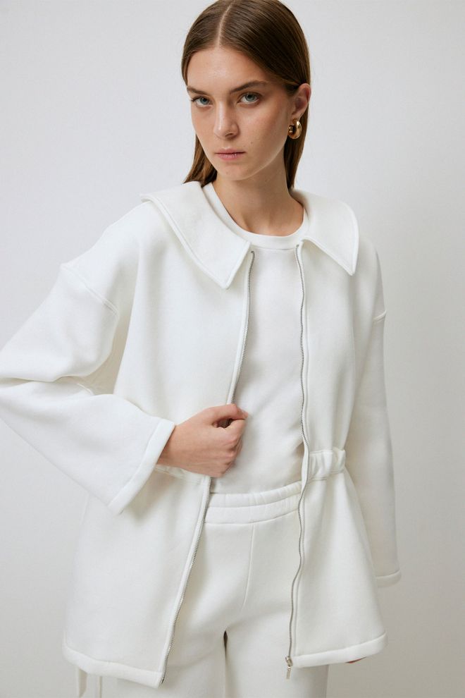 Touche Prive White Elegant Casual Set With Palazzo Pants Wholesale Clothing Spring