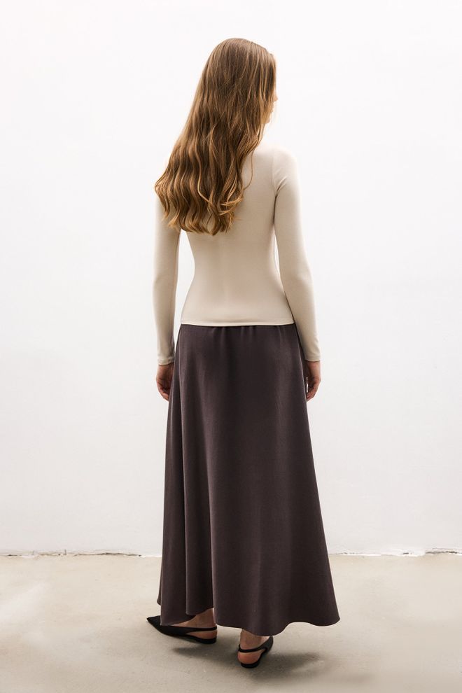 Touche Prive Beige Modest Casual Elegant Blouse Wholesale Clothing Lounge