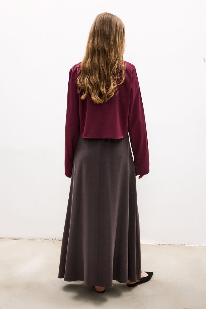 Touche Prive Claret Red Formal Elegant Shirt Wholesale Clothing Work