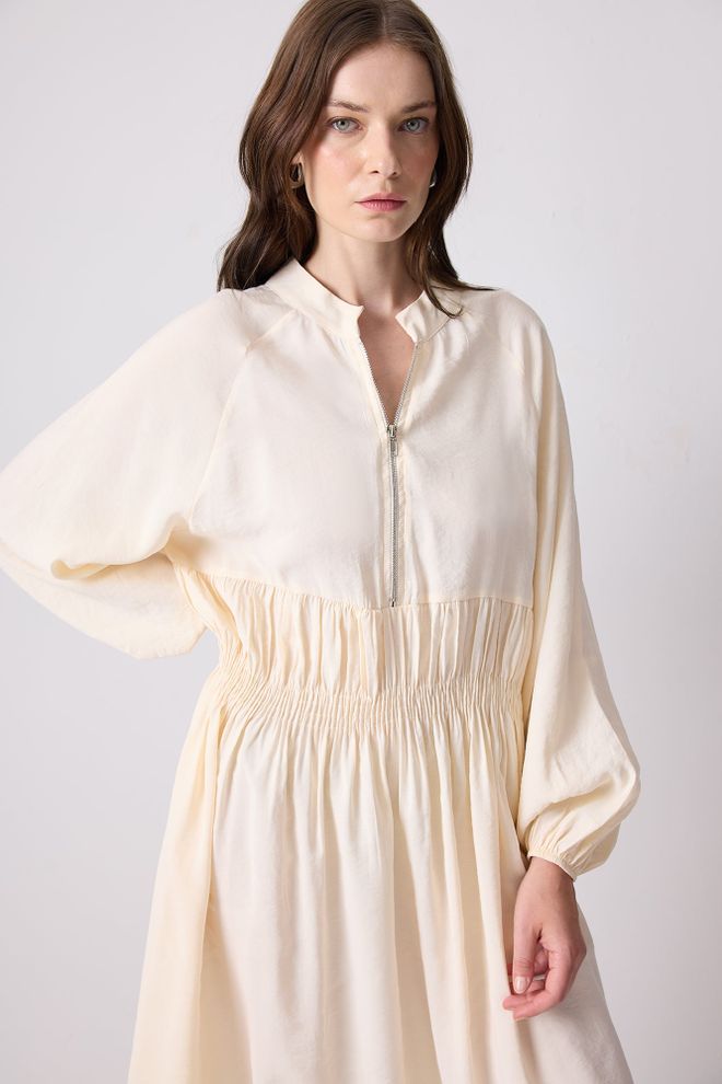 Touche Prive Beige Modest Elegant Lässig Formal Kleid Großhandelskleidung Modest