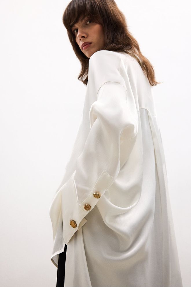 Touche Prive Gold Düğmeli Tunik Toptan Giyim 0