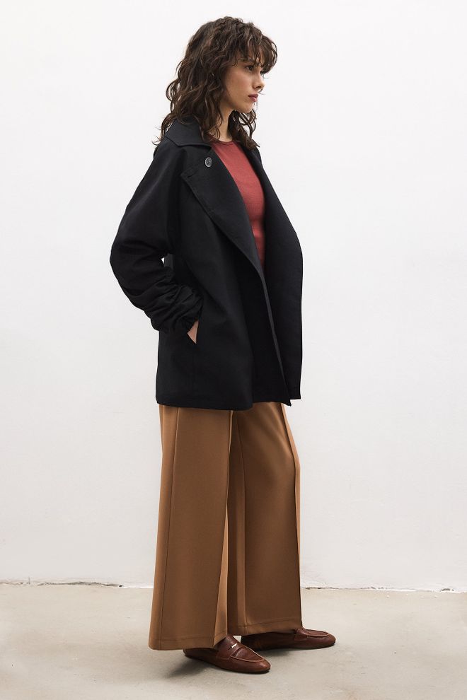 Touche Prive Chaqueta Dorada Con Volantes Y Botones Ropa al por mayor 0