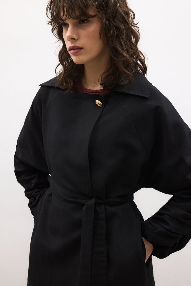 Touche Prive Black Casual Elegant Formal Preppy Vintage Retro Jacket Wholesale Clothing Spring