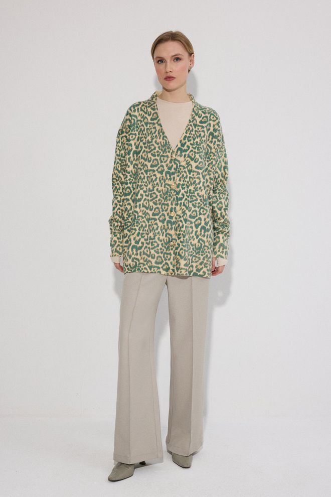 Touche Prive Cardigan À Boutons Dorés À Motifs Vêtements en gros 0